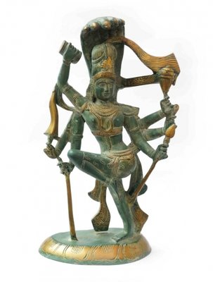 Статуэтка бронзовая Танцующий Шива 9070177 фото