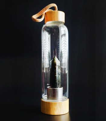 Бутылка для воды с кристаллом 550мл. Лабрадорит 24842 фото
