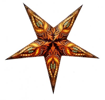 Светильник Звезда картонная 5 лучей BROWN UNICORN ZARI 9050067 фото