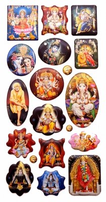 Стікери (наклейки) на планшеті з індуїстськими богами 9040165 фото