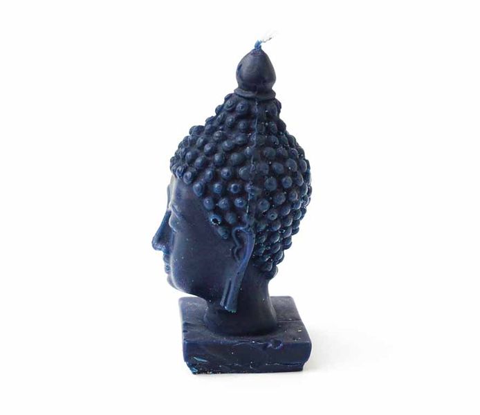 Свеча Будда голова Синяя 9060403 фото