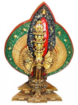 Статуэтка с позолотой Непал Авалокитешвара 9070124 фото