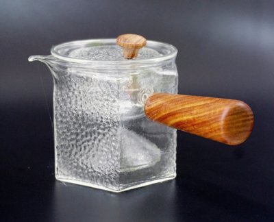 Чайник зі скляним ситом + дерев'яна ручка (500ml) термоскло 9200080 фото