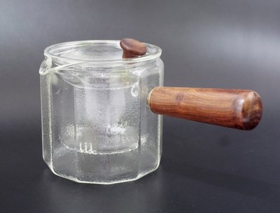Чайник со стеклянным ситом + деревянная ручка (550ml) термостекло 9200081 фото