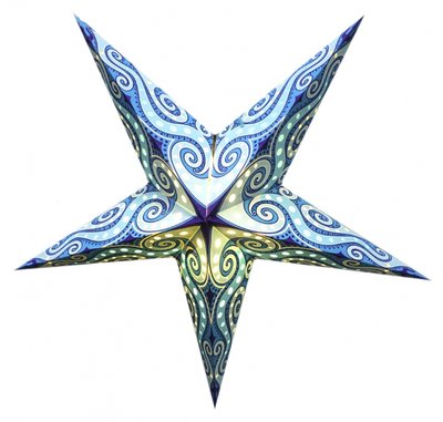 Светильник Звезда картонная 5 лучей BLUE LAVENDER 9050053 фото