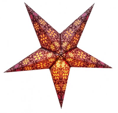 Светильник Звезда картонная 5 лучей BROWN CYCLONE 9050085 фото