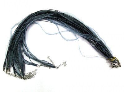 Шнурок Лента с застёжкой Серый 10 штук 9080104 фото