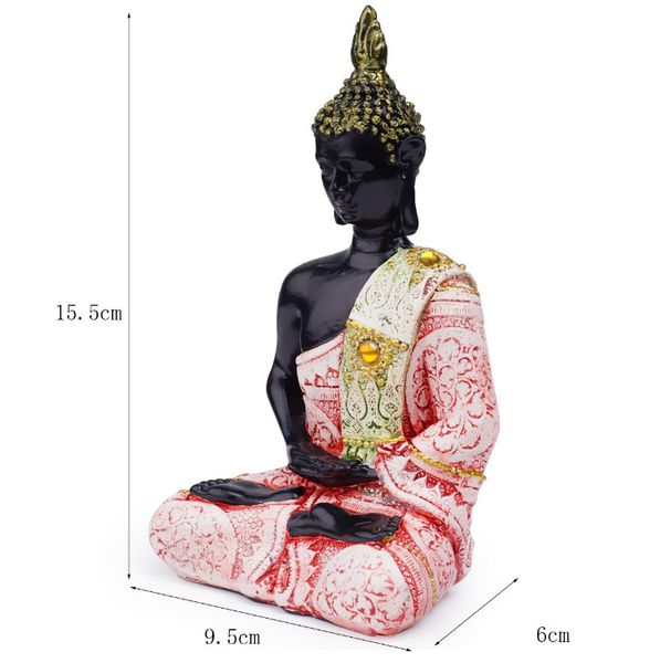 Будда Амітабха полістоун рожева тога 24941 фото