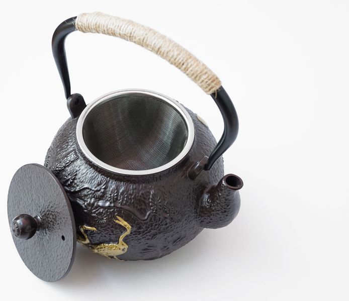 Чайник чавунний Тецубін із ситом Черепахи Журавлі 1200мл. 9200289 фото