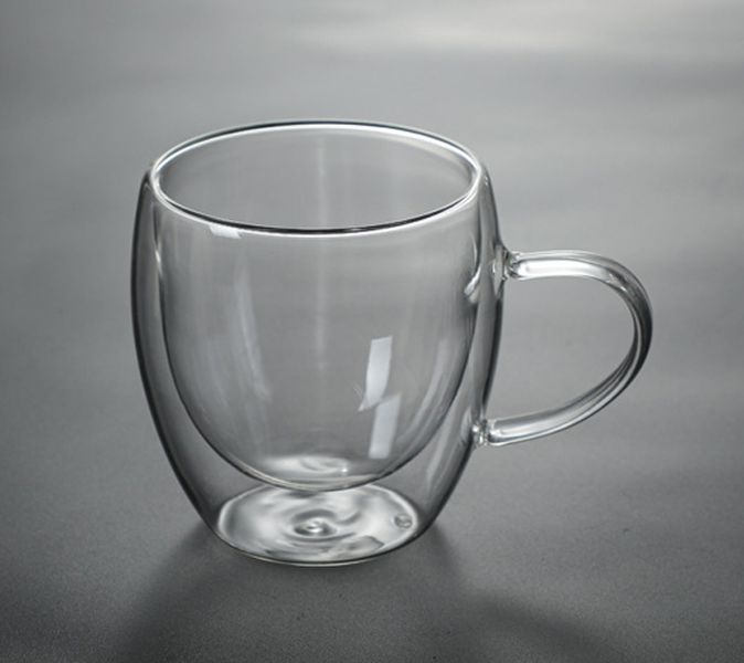 Чашка двойное стекло Овал 230мл. 9200181 фото