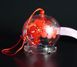 Японський скляний дзвіночок Фурін зі спідничкою Червоні квіти 25052 фото 2