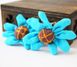 Сережки ганчіркові Квітка блакитна 9080444 фото 1