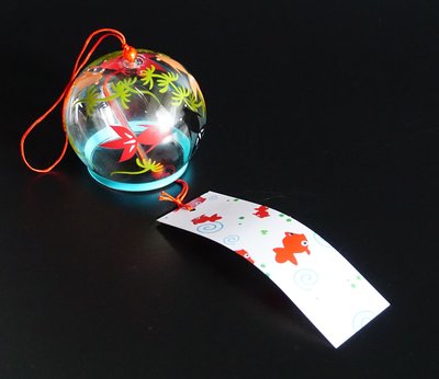 Японський скляний дзвіночок Фурін Шість рибок 25003 фото