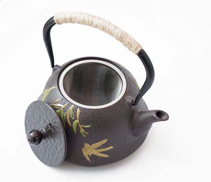 Чайник чавунний Тецубін з ситом Ластівка 1100мл. 9200291 фото