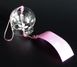 Японський скляний дзвіночок Фурін зі спідничкою Рожеві квіти 25053 фото 1