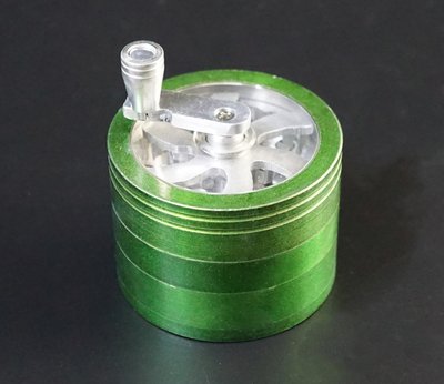 Гриндер алюминиевый магнитный 4 части GR-110 Зелёный 26109 фото