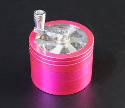 Гриндер алюминиевый магнитный 4 части GR-110 Розовый 26111 фото