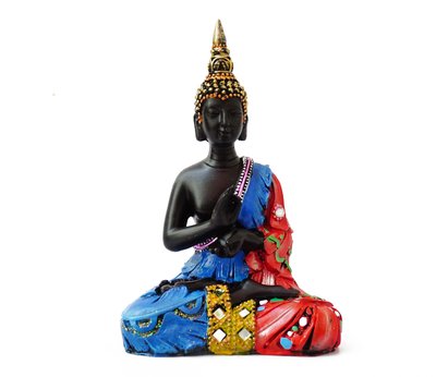 Будда Амогхасиддхи полистоун Синий 24947 фото
