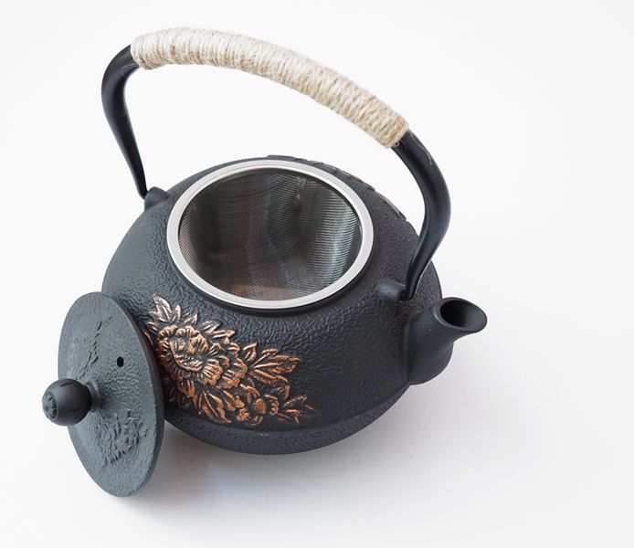 Чайник чавунний Тецубін з ситом Півонії 1100мл. 9200293 фото