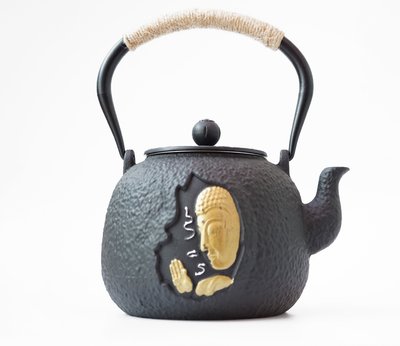 Чайник чугунный Тэцубин с ситом Благословение Будды 1200мл. 9200294 фото