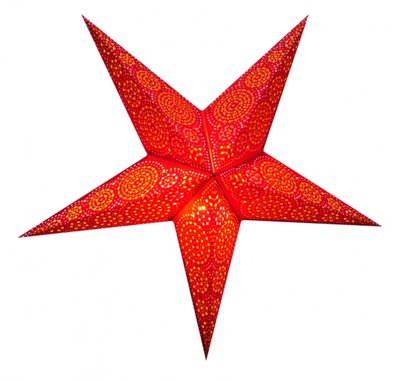Светильник Звезда картонная 5 лучей RED SYDNEY 9050079 фото