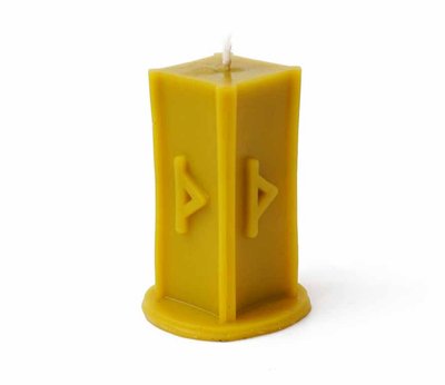 Рунічна свічка Туризас жовта 9060420 фото