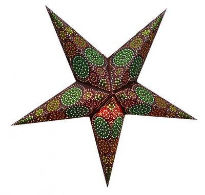 Светильник Звезда картонная 5 лучей BROWN SYDNEY 9050084 фото