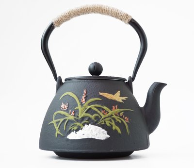 Чайник чугунный Тэцубин с ситом Бабочка 1100мл. 9200297 фото