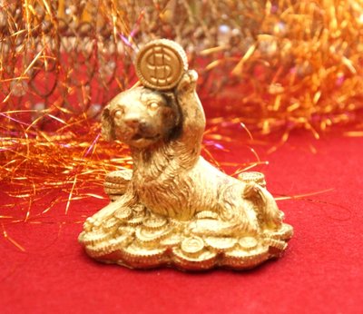 Собачка с символом под бронзу №2 9260000 фото