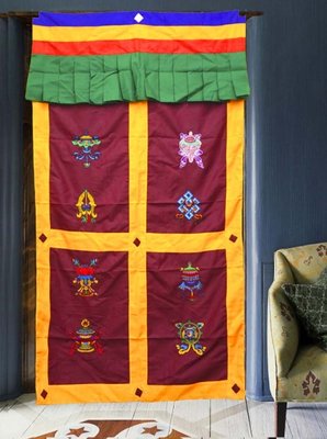 Завіса дверна Тибетська з вишивкою №2 9040387 фото