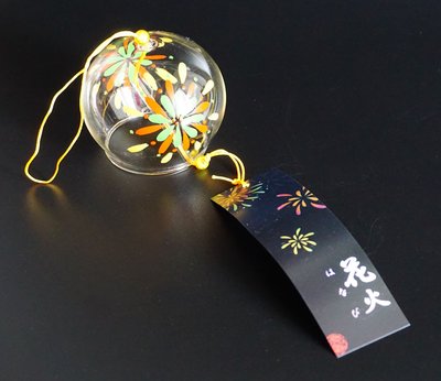 Японський скляний дзвіночок Фурін Салют 25012 фото