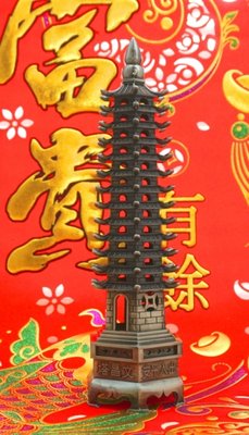 Пагода 13 ярусов силумин в сером цвете Большая 9180007 фото