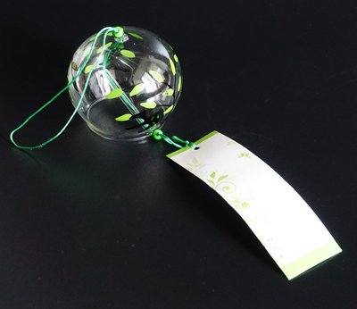 Японський скляний дзвіночок Фурін Ластівки 25014 фото
