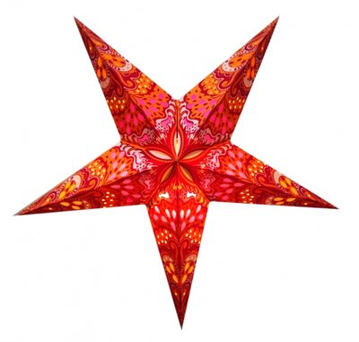 Светильник Звезда картонная 5 лучей ORANGE TRISHUL 9050059 фото