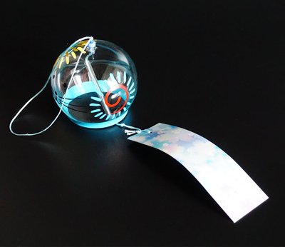 Японський скляний дзвіночок Фурін Сонце 25016 фото