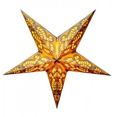 Светильник Звезда картонная 5 лучей CREAM GANESH 9050061 фото