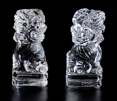 Снігові леви скляні пара 9190123 фото