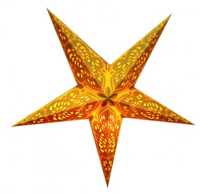 Светильник Звезда картонная 5 лучей YELLOW GANESH 9050057 фото