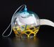 Японський скляний дзвіночок Фурін Два сніжні зайці 25018 фото 2