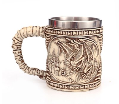 Чаша Античний дракон із полістоуну 27594 фото