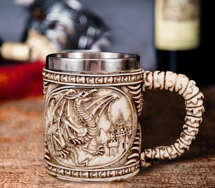 Чаша Античний дракон із полістоуну 27594 фото