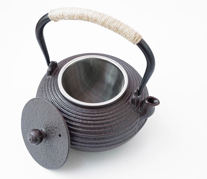 Чайник чавунний Тецубін із ситом Полоска 1100мл. 9200308 фото