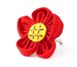 Кільце ганчіркове безрозмірне Квітка Червоне 9080443 фото 1