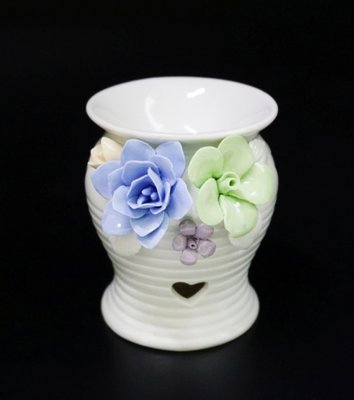 Аромалампа керамічна з квітами №А 9120175 фото