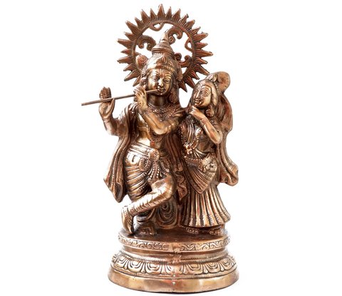 Статуя алюминиевая Радха Кришна 29191 фото