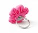 Кольцо тряпичное безразмерное Цветок Розовое 9080443 фото 3