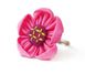 Кольцо тряпичное безразмерное Цветок Розовое 9080443 фото 1