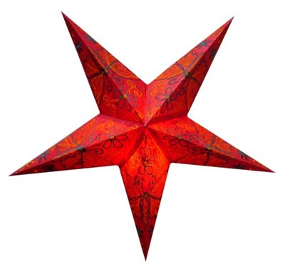 Светильник Звезда картонная 5 лучей RED BUTTERFLY EMBD. 9050099 фото