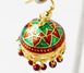 Сережки Парасолька Сундарі з емаллю середні 9080403 фото 3