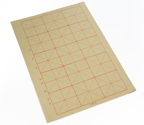 Бамбуковий папір для каліграфії з сіткою 30 аркушів 28632 фото